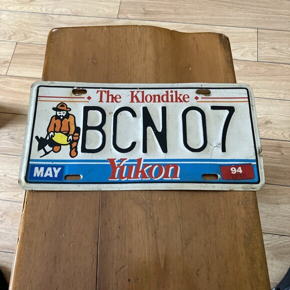 Other - Yukon 1994 THE KLONDIKE MINER GRAPHIC License Plate # CCN 07